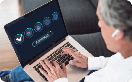 Viewing standard compliance dashboard